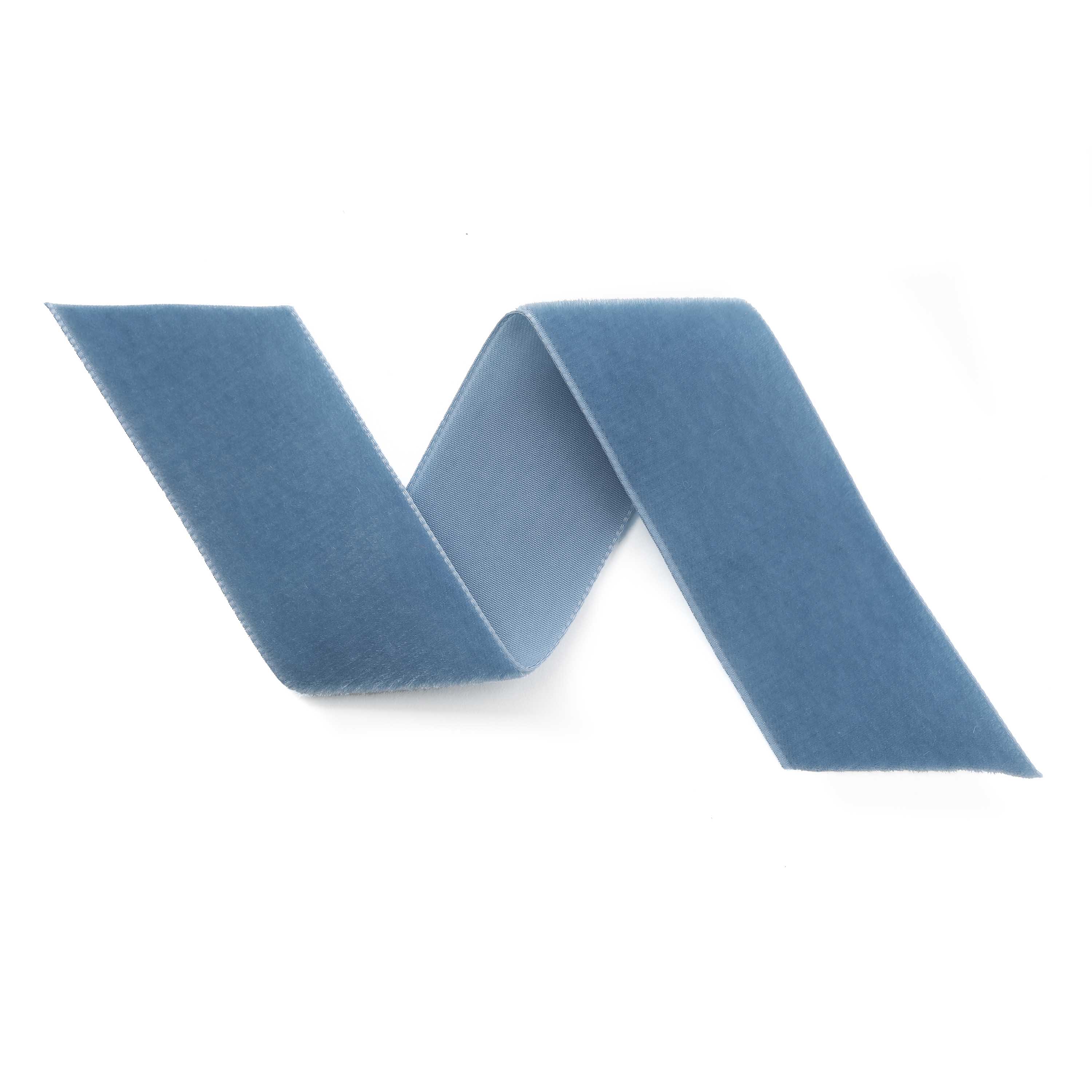 Williamsberg Blue Swiss Velvet Ribbon By The Yard