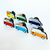 VW Classic Campervan Enamel Pins Collection (6 pcs)