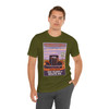 Route 66 Petrified Forest t-shirt featuring vintage classic car artwork and retro travel poster style desert landscape
