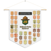 National Parks Explorer junior ranger banner with pixel-style ranger hat badge and achievement-inspired wall display