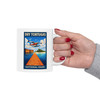 Dry Tortugas National Park mug featuring vintage seaplane travel poster artwork with Fort Jefferson and blue ocean