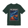 Dry Tortugas National Park Florida night sky t-shirt featuring Milky Way stars, glowing boardwalk, and historic coastal structures