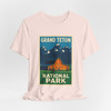 Grand Teton Barn Tee – Vintage Mountain Travel Poster T-Shirt