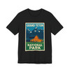 Grand Teton Barn Tee – Vintage Mountain Travel Poster T-Shirt