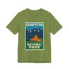 Grand Teton Barn Tee – Vintage Mountain Travel Poster T-Shirt