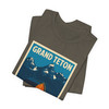Grand Teton Barn Tee – Vintage Mountain Travel Poster T-Shirt