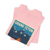 Grand Teton Barn Tee – Vintage Mountain Travel Poster T-Shirt