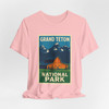 Grand Teton Barn Tee – Vintage Mountain Travel Poster T-Shirt