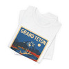 Grand Teton Elk Tee – Vintage Mountain National Park Poster T-Shirt