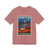 Grand Teton Elk Tee – Vintage Mountain National Park Poster T-Shirt