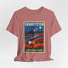 Grand Teton Elk Tee – Vintage Mountain National Park Poster T-Shirt