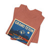 Grand Teton Elk Tee – Vintage Mountain National Park Poster T-Shirt