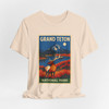 Grand Teton Elk Tee – Vintage Mountain National Park Poster T-Shirt