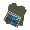 Grand Teton Elk Tee – Vintage Mountain National Park Poster T-Shirt