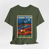 Grand Teton Elk Tee – Vintage Mountain National Park Poster T-Shirt