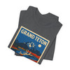 Grand Teton Elk Tee – Vintage Mountain National Park Poster T-Shirt