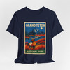 Grand Teton Elk Tee – Vintage Mountain National Park Poster T-Shirt