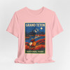 Grand Teton Elk Tee – Vintage Mountain National Park Poster T-Shirt