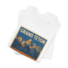 Grand Teton Buffalo Tee – Vintage Mountain National Park Poster T-Shirt