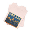 Grand Teton Buffalo Tee – Vintage Mountain National Park Poster T-Shirt