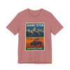 Grand Teton Buffalo Tee – Vintage Mountain National Park Poster T-Shirt