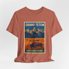 Grand Teton Buffalo Tee – Vintage Mountain National Park Poster T-Shirt