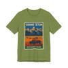 Grand Teton Buffalo Tee – Vintage Mountain National Park Poster T-Shirt
