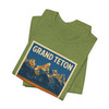 Grand Teton Buffalo Tee – Vintage Mountain National Park Poster T-Shirt
