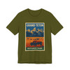 Grand Teton Buffalo Tee – Vintage Mountain National Park Poster T-Shirt