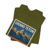 Grand Teton Buffalo Tee – Vintage Mountain National Park Poster T-Shirt