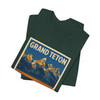 Grand Teton Buffalo Tee – Vintage Mountain National Park Poster T-Shirt