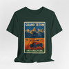 Grand Teton Buffalo Tee – Vintage Mountain National Park Poster T-Shirt