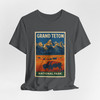Grand Teton Buffalo Tee – Vintage Mountain National Park Poster T-Shirt