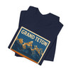 Grand Teton Buffalo Tee – Vintage Mountain National Park Poster T-Shirt