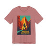 Angels Landing Hiker Tee – Zion National Park Vintage Poster T-Shirt