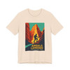 Angels Landing Hiker Tee – Zion National Park Vintage Poster T-Shirt