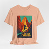Angels Landing Hiker Tee – Zion National Park Vintage Poster T-Shirt