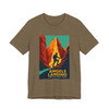 Angels Landing Hiker Tee – Zion National Park Vintage Poster T-Shirt