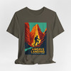 Angels Landing Hiker Tee – Zion National Park Vintage Poster T-Shirt