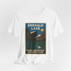 Emerald Lake RMNP Tee – Scenic Mountain Lake Vintage Poster T-Shirt