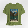 Emerald Lake RMNP Tee – Scenic Mountain Lake Vintage Poster T-Shirt