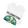 Yellowstone Bison Geyser Badge Tee – Vintage National Park Graphic T-Shirt