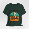 Yellowstone Bison Geyser Badge Tee – Vintage National Park Graphic T-Shirt