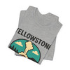 Yellowstone Bison Geyser Badge Tee – Vintage National Park Graphic T-Shirt