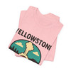 Yellowstone Bison Geyser Badge Tee – Vintage National Park Graphic T-Shirt