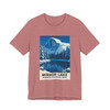 Mirror Lake Yosemite Tee – Half Dome Winter Landscape Vintage Poster T-Shirt