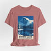 Mirror Lake Yosemite Tee – Half Dome Winter Landscape Vintage Poster T-Shirt