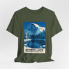Mirror Lake Yosemite Tee – Half Dome Winter Landscape Vintage Poster T-Shirt