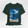 Mirror Lake Yosemite Tee – Half Dome Winter Landscape Vintage Poster T-Shirt
