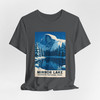 Mirror Lake Yosemite Tee – Half Dome Winter Landscape Vintage Poster T-Shirt
